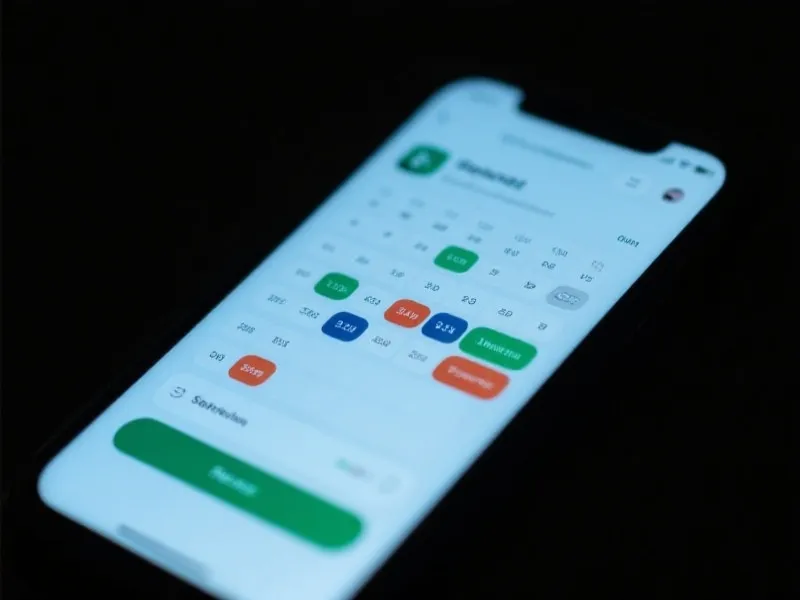 Mobile Schedule App Mockup